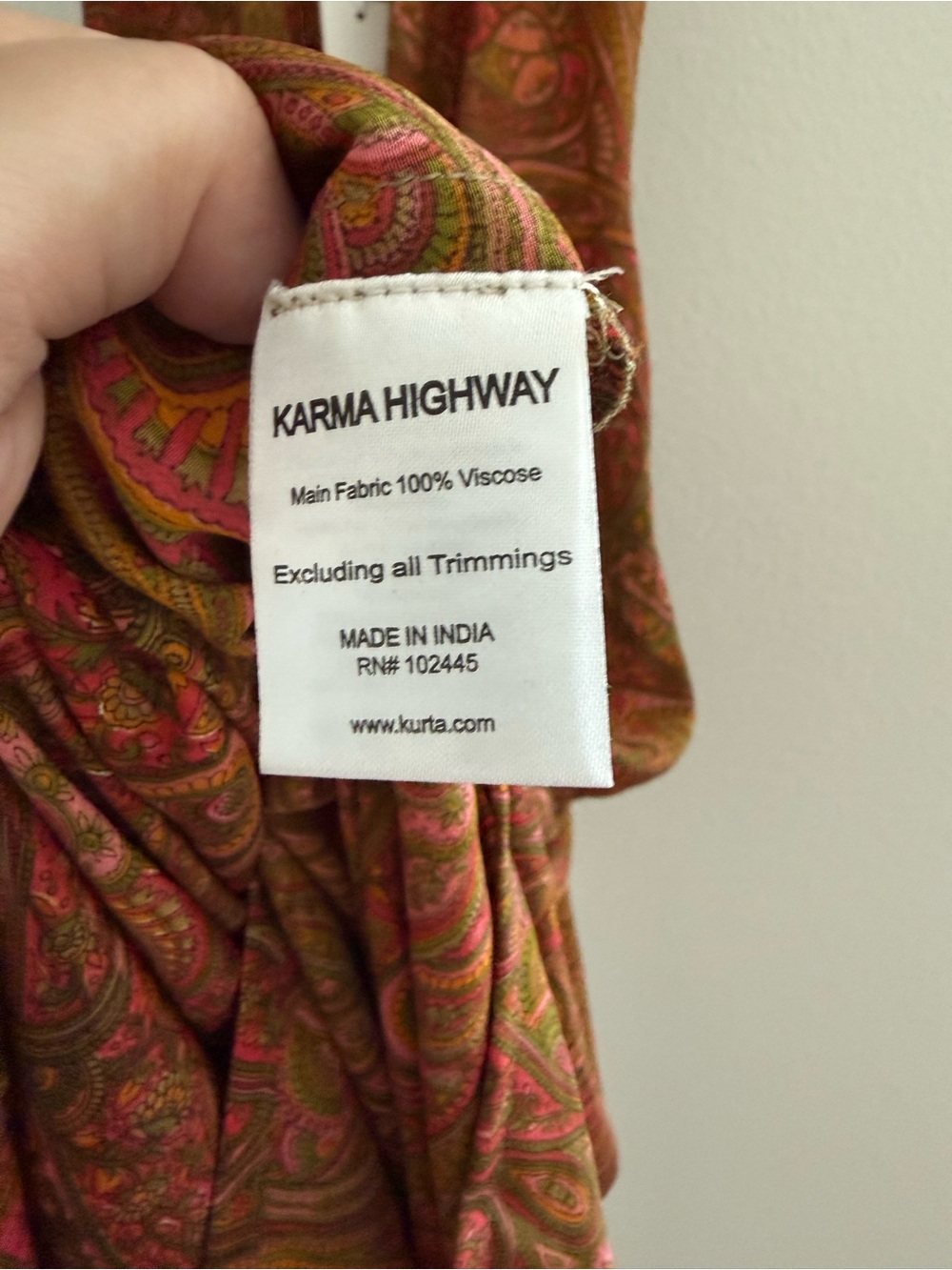 NWT Karma Highway Paisley Romper - Picture 5 of 8